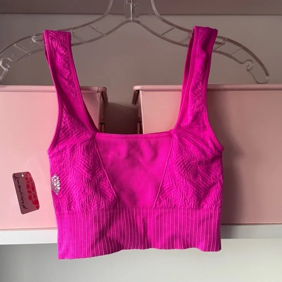 NWT FREE PEOPLE Good Karma Square-Neck Bra and High Rise 7/8 Leggings Set - Picture 5 of 10